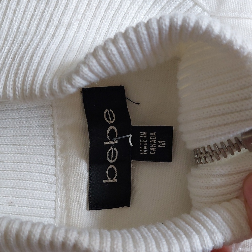 Vintage Bebe White Ribbed Jacket - Picture 3 of 4